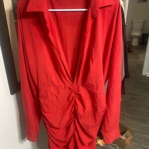 Elegant Red Women's Skirt